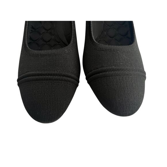 New VIVAIA Round Toe Chunky Heels Julie Pro 2.0 •40/ 9• Pumps Knit Black $189 - Picture 8 of 14